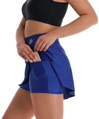 Thumbnail for Falda Short Sport Azul Rey - TFIT