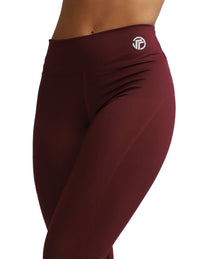 Thumbnail for Leggings Deportivos Capri Mujer Vino Liso - TFIT PRO 628 - TFIT