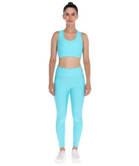 Thumbnail for Leggins Deportivos Mujer Azul Cielo Liso - TFIT - TFIT