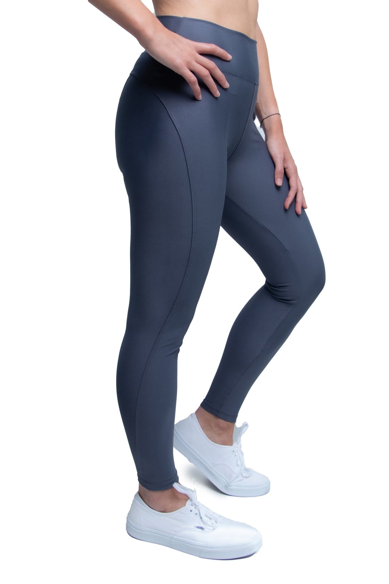 Leggins Deportivos Mujer Gris Liso - TFIT PRO 575 - TFIT