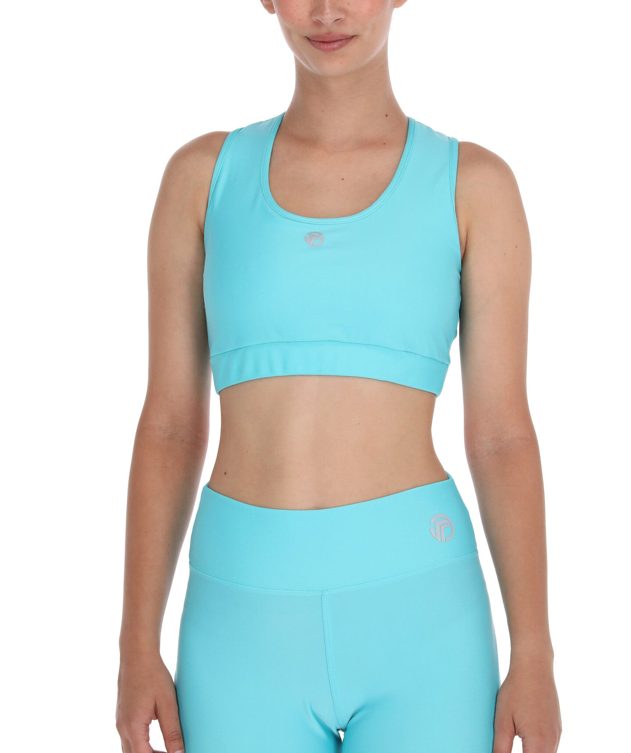 Top Deportivo Mujer Azul Cielo Liso - TFIT - TFIT