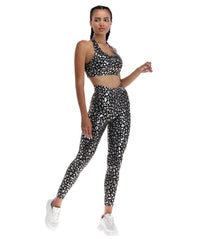 Thumbnail for Top Deportivo Premium Mujer Estampado Animal Print Negro - TFIT 447 - TFIT