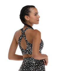 Thumbnail for Top Deportivo Premium Mujer Estampado Animal Print Negro - TFIT 447 - TFIT