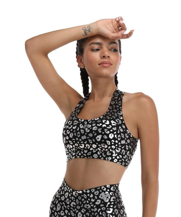 Top Deportivo Premium Mujer Estampado Animal Print Negro - TFIT 447 - TFIT