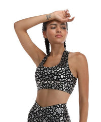 Thumbnail for Top Deportivo Premium Mujer Estampado Animal Print Negro - TFIT 447 - TFIT