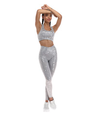 Thumbnail for Top Deportivo Premium Mujer Estampado Animal Print Plata - TFIT 446 - TFIT