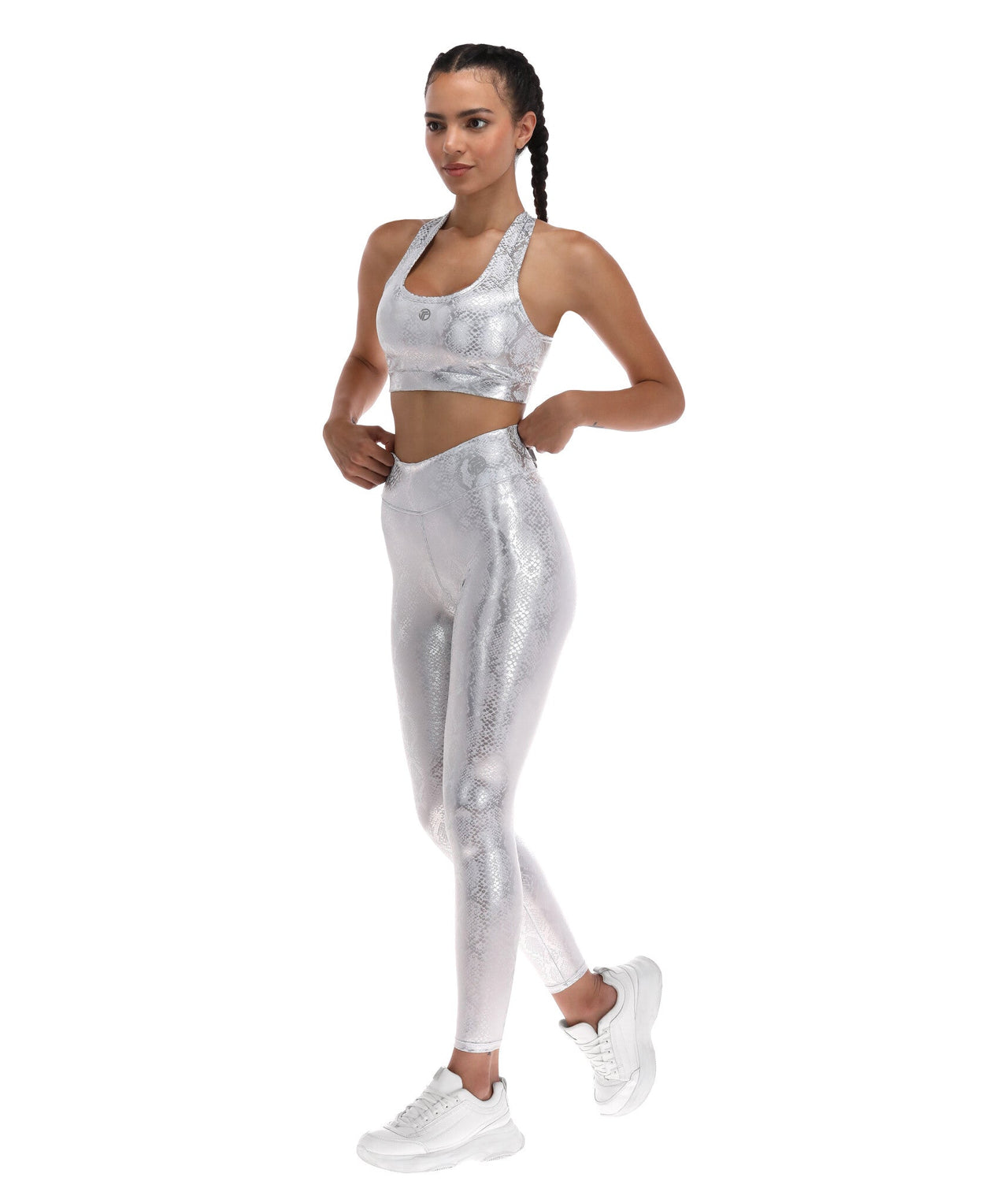 Top Deportivo Premium Mujer Estampado Snake Plata - TFIT 448 - TFIT