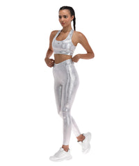 Thumbnail for Top Deportivo Premium Mujer Estampado Snake Plata - TFIT 448 - TFIT
