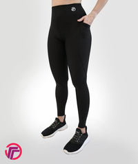 Leggins deportivos negros con bolsillo - TFIT LB PRO 599