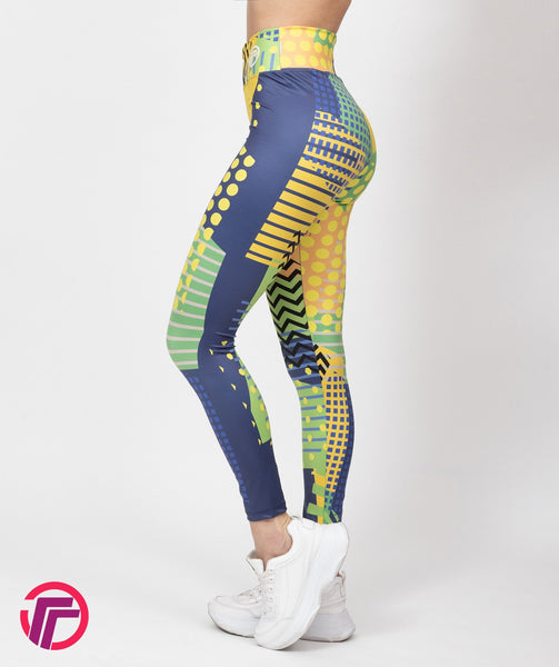 Leggings deportivos de tejido técnico estampado flores exóticas para niña  multicolor - Vertbaudet