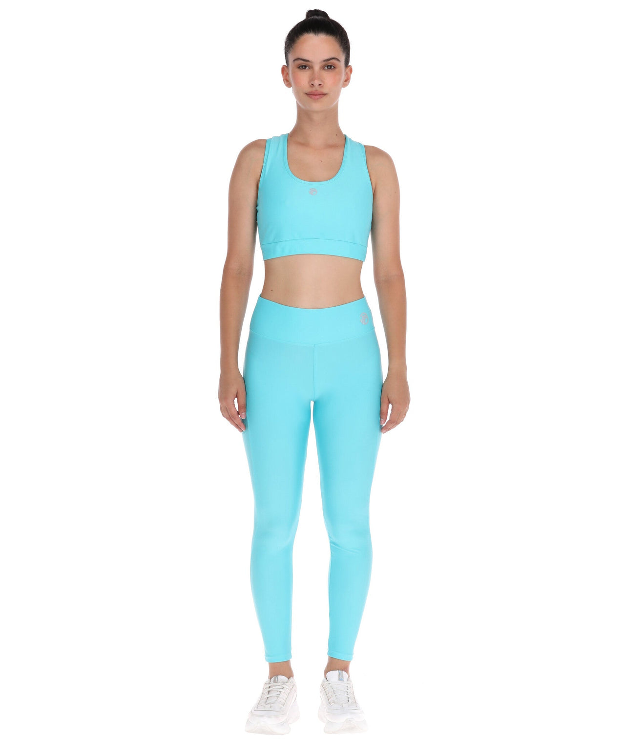 Top Deportivo Mujer Azul Cielo Liso - TFIT - TFIT